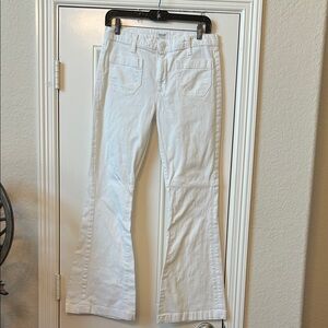 Hudson Jeans TAYLOR High Waist Flare White Denim